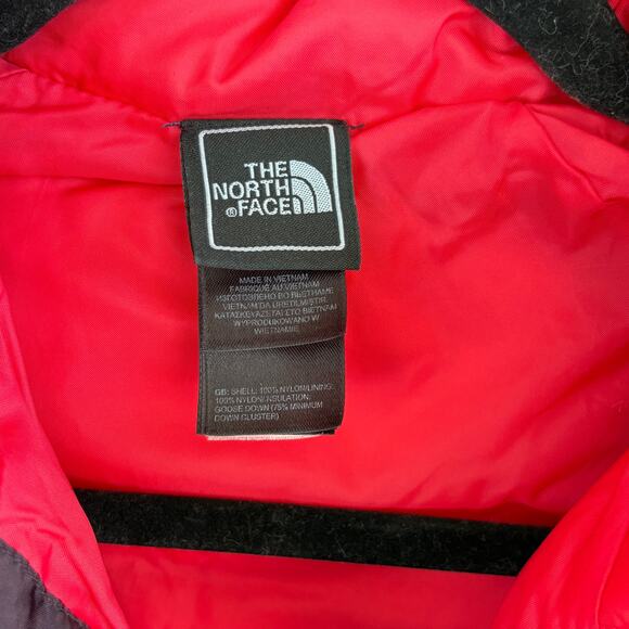 North Face Womens Aconcagua Down Jacket XS Purple TNF Zip Coat Outdoor Camp Hike - Picture 8 of 8